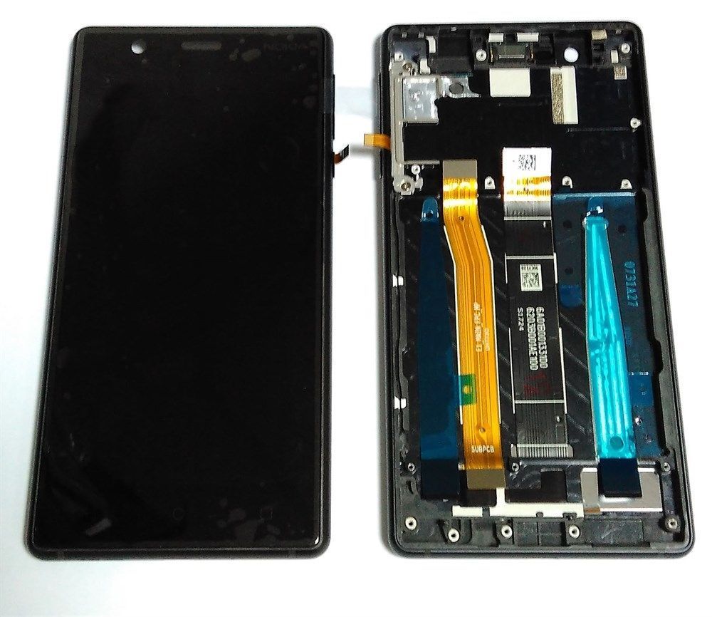 Дисплей для Nokia 3 One Sim с рамкой черный type B (20NE1BW0003) Оригинал 07549 фото
