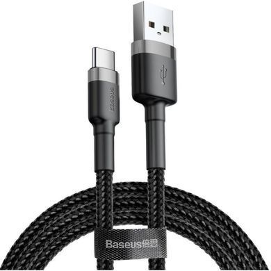 Кабель Baseus Cafule Cable Type-C 2A (3m) Black (CATKLF-UG1) 20374 фото