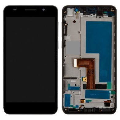 Дисплей для Honor 6 H60-L01, L02, L04, L12 с рамкой черный 01189 фото