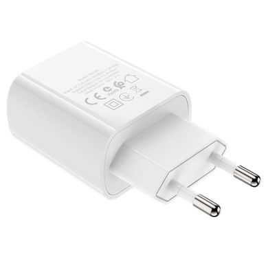 Сетевое зарядное устройство Borofone BA58A Mighty Dual Port Digital Display Wall Charger белое 26679 фото