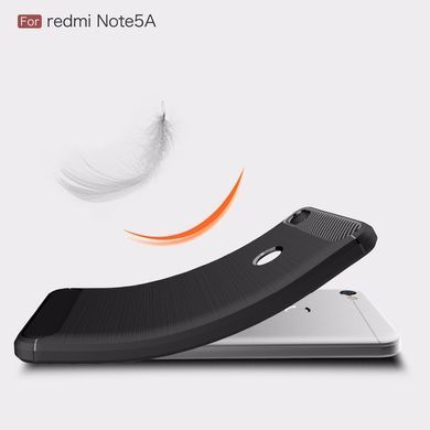 Чехол силиконовый Brush для Xiaomi Redmi Note 5A Черный 10891 фото