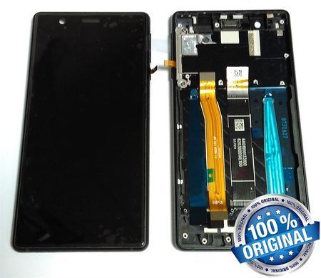 Дисплей для Nokia 3 One Sim с рамкой черный type B (20NE1BW0003) Оригинал 07549 фото
