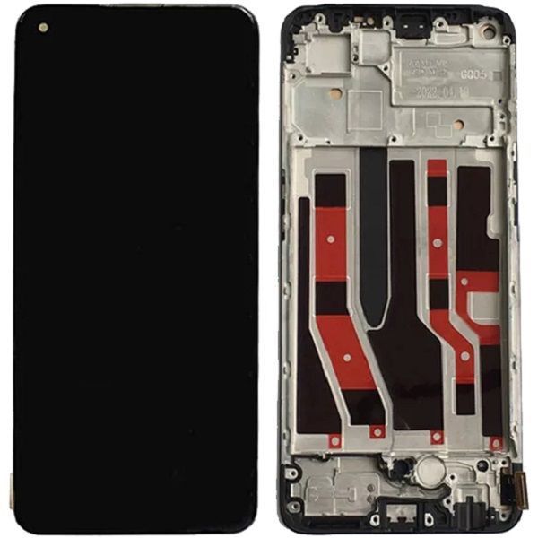 Дисплей для Oppo A74 4G с рамкой черный TFT 30225 фото