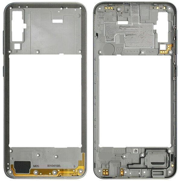 Рамка корпусу Samsung A505F Galaxy A50 2019 срібляста 31101 фото