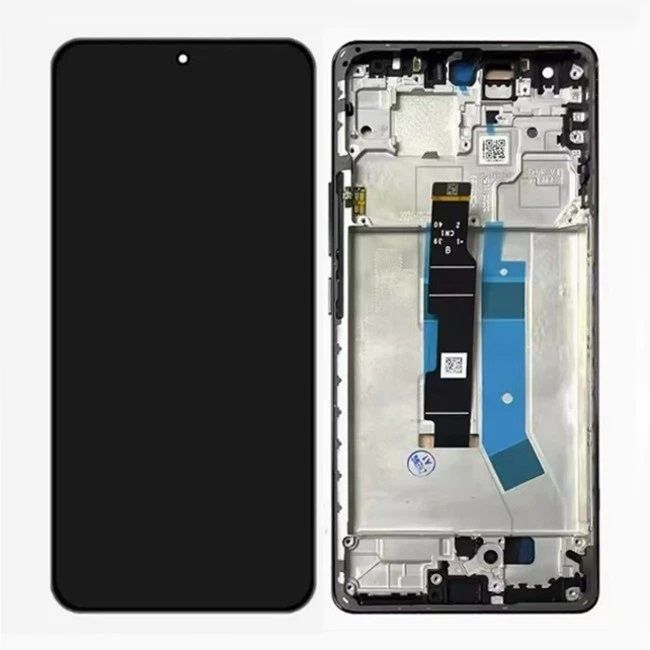 Дисплей для Xiaomi Redmi Note 14 Pro 4G с рамкой черный IPS, без сканера пальца 31816 фото