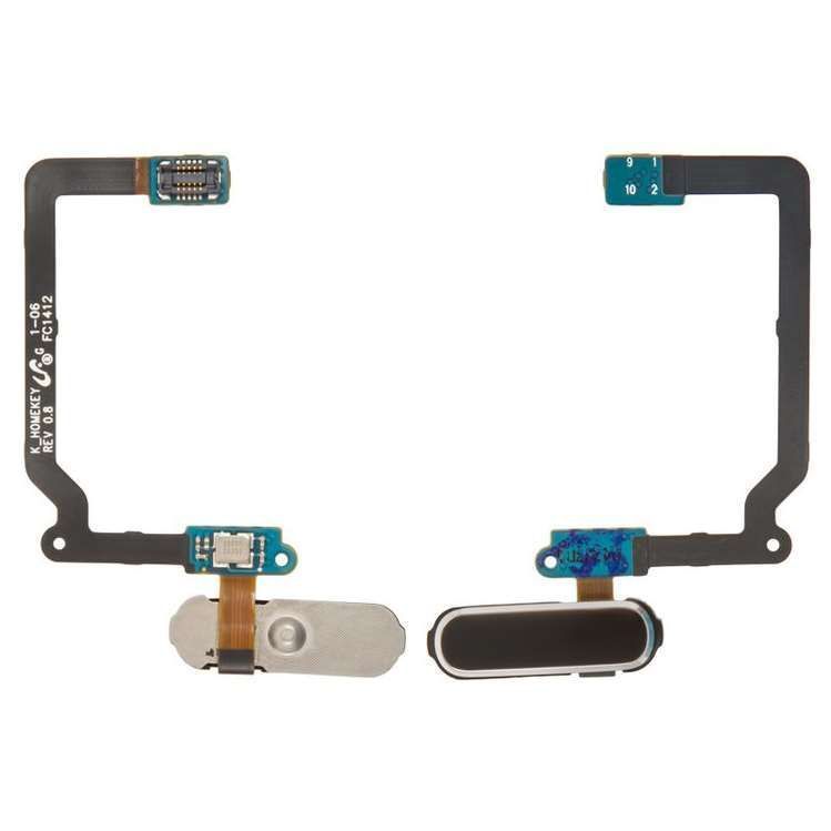 Шлейф для Samsung G900H Galaxy S5, G900F с кнопкой меню (Home), черного цвета 09247 фото
