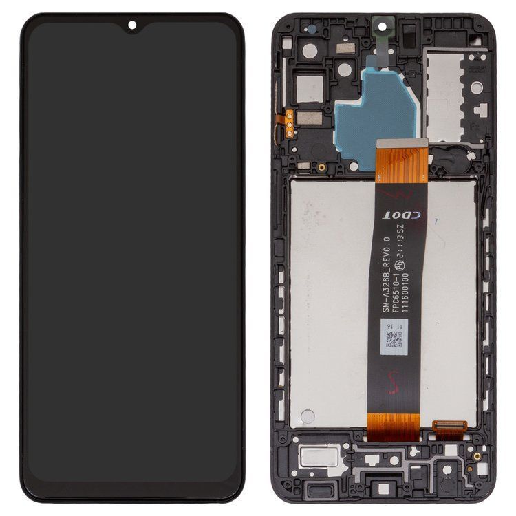 Дисплей для Samsung A326B Galaxy A32 5G, M326B з рамкою чорний (GH82-25453A) Оригінал 32623 фото