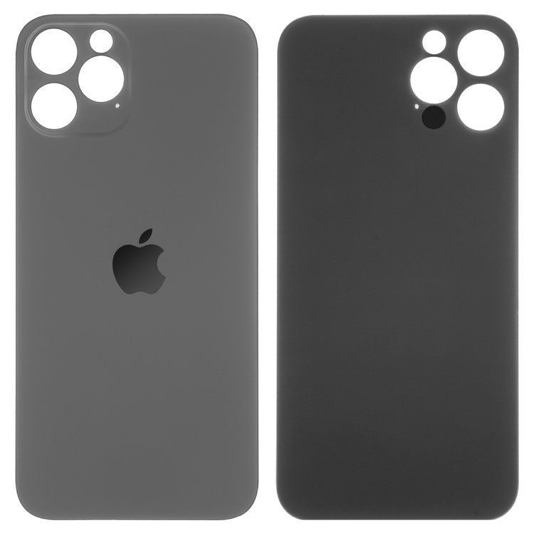 Задня кришка для Apple iPhone 12 Pro сіра, з великим отвором для камери 32523 фото