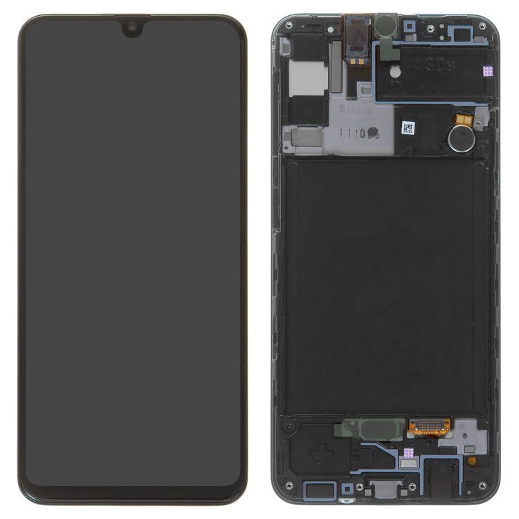 Дисплей для Samsung A307 Galaxy A30S з рамкою чорний (GH82-21190A) Оригінал 17020 фото