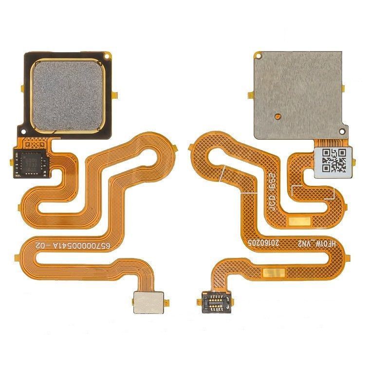 Шлейф для Huawei P9 EVA-L09, P9 Dual Sim EVA-L19, EVA-L29, P9 Lite (VNS-L21, VNS-L31) зі сканером відбитка пальця, чорного кольору 11654 фото