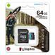 Карта пам'яті microSDXC (UHS-1 U3) Kingston Canvas Go Plus 64Gb class 10 A2 V30 (R170MB/s, W70MB/s) (adapter SD) 27860 фото 1