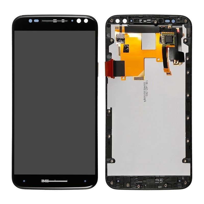 Дисплей для Motorola XT1570 Moto X Style, XT1572 с рамкой черный 06187 фото