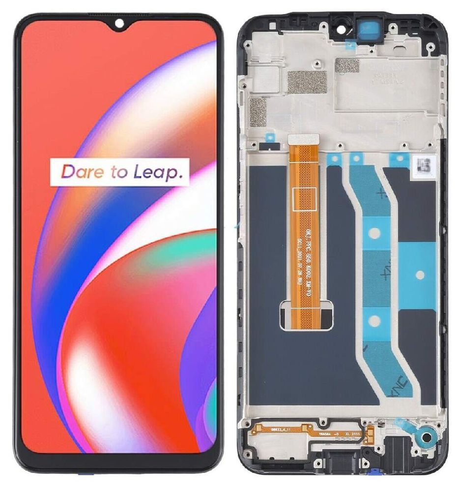 Дисплей для Oppo Realme C12 чорний з рамкою 26296 фото