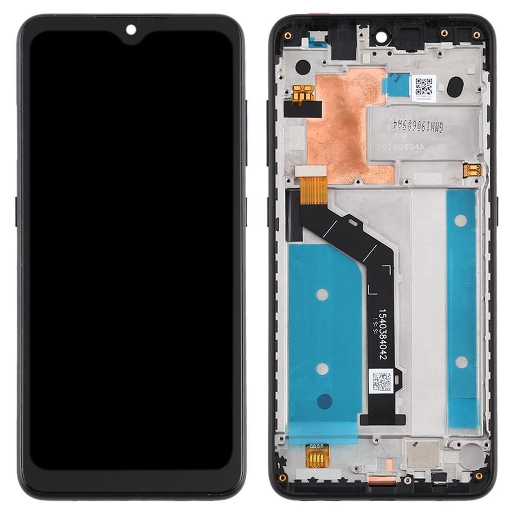 Дисплей для Nokia 6.2 TA-1198, TA-1200, TA-1187, TA-1201, Nokia 7.2 TA-1181, TA-1196 черный, с рамкой, Оригинал Китай 21083 фото