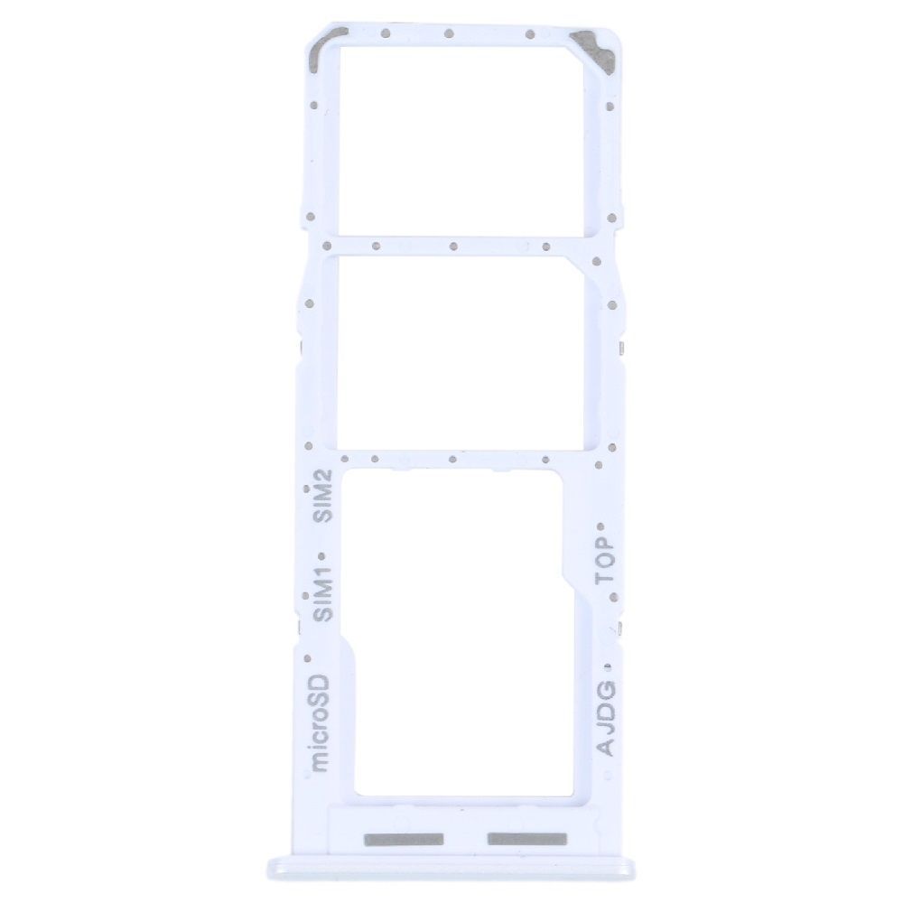Держатель Sim-карты для и карты памяти Samsung A047 Galaxy A04s белый, на две Sim-карты 31282 фото