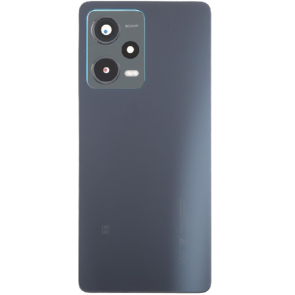 Задня кришка для Xiaomi Redmi Note 12 Pro 5G чорна зі склом камери 31793 фото