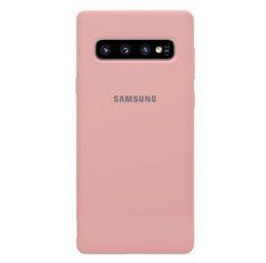 Чехол силиконовый Silicone Case для Samsung G973F S10 (2019) Pink 14216 фото