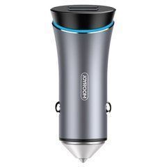 Автомобільний зарядний пристрій Joyroom C08 2USB 3.1A QC3.0 Dark Grey 15630 фото