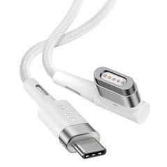 Кабель для ноутбука Apple Baseus Zinc Magnetic Lightning Laptop Type-C to L-shaped Port 60W 2m CATXC-W02 white 26827 фото