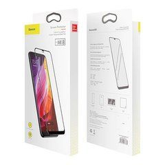 3D Защитное стекло Baseus для Xiaomi Mi8 (Xiaomi Mi 8), 0.3mm, All-screen Arc-surface Tempered Glass Film, черное (SGMIM8-TM01) 13247 фото