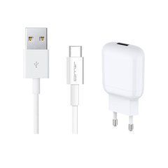 Сетевое зарядное устройство Jellico C22 1USB 2.1A + провод Type-C White 25167 фото