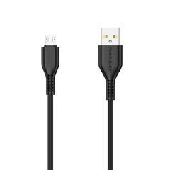 Кабель Florence Wizer microUSB 1m 2.4A Black 19223 фото