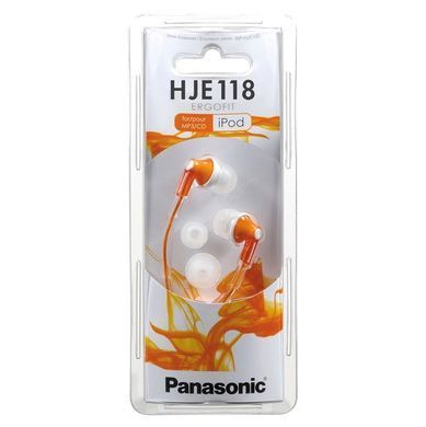 Наушники Panasonic (RP-HJE118GU-D) Orange 12926 фото