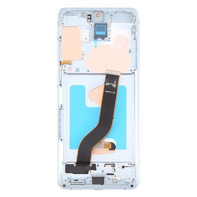Дисплей для Samsung G985 Galaxy S20+, G986 з рамкою блакитний Cloud Blue, OLED Хайкопія 31644 фото