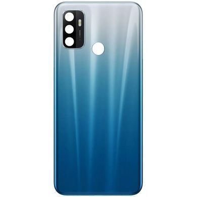Задняя крышка для Oppo A53 4G 2020 CPH2127, A53s CPH2139, A32 PDVM00, A33 2020 CPH2137 голубая, Fancy Blue оригинал Китай со стеклом камеры 33952 фото