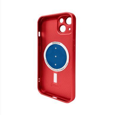 Чехол стекло AG Glass Matt Frame Color MagSafe Logo for Apple iPhone 13 красный 27738 фото