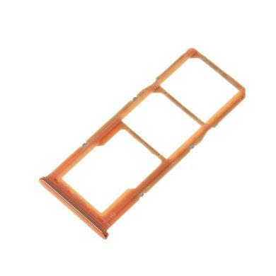 Держатель Sim-карты и карты памяти Samsung A505F Galaxy A50 2019, A705F A70 2019, золотистый, на две Sim-карты 15273 фото