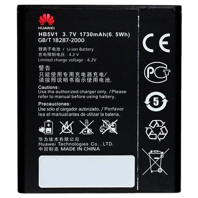 Аккумулятор Huawei HB5V1 для Y300 U8833, Y500, Y511-U30, Y516, Y518, Y530, Y535, Y541 1730mAh 03713 фото