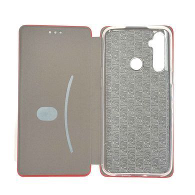 Чехол-книжка Premium Case под кожу Realme C3 красный 18643 фото