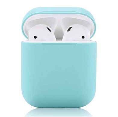 Чехол силиконовый для AirPods Sea Blue, морская лазурь 13138 фото