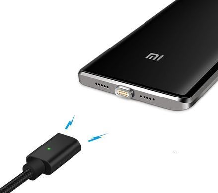 Кабель магнитный Micro-USB 1 метр черный 12730 фото