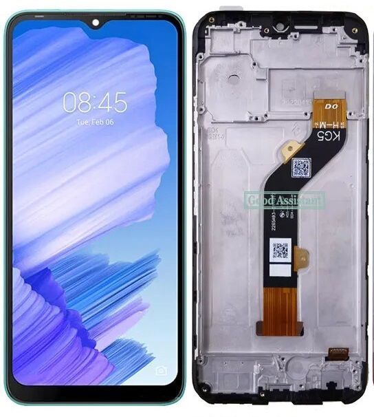 Дисплей для Tecno Pop 5 LTE BD4I с рамкой черный 28195 фото