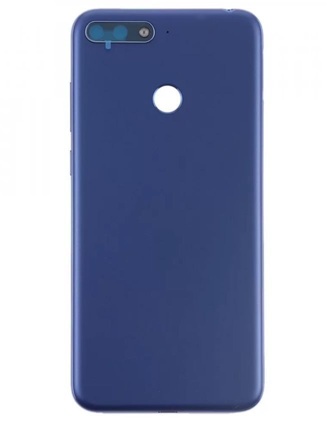 Задняя крышка Huawei Y6 Prime 2018 (ATU-L31, ATU-L42) синяя, с вырезом под сканер отпечатка пальца 23021 фото