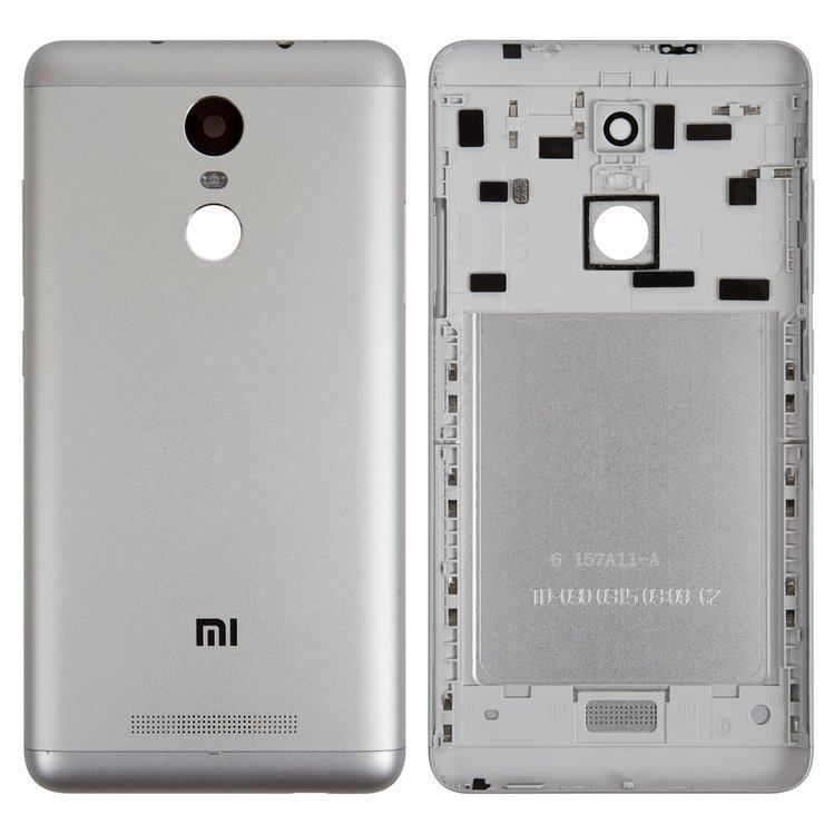 Задня кришка для Xiaomi Redmi Note 3 Pro SE сіра 07293 фото