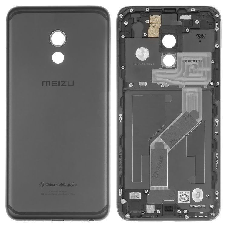 Задняя крышка для Meizu Pro 6 (M570) черная 09889 фото
