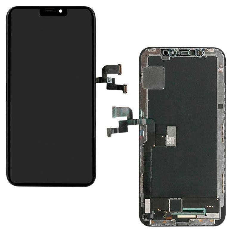 Дисплей для Apple iPhone X чорний OLED, OEM Soft, Huaxing Хайкопія 10031 фото