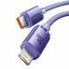 Кабель Baseus Crystal Shine Data Cable Type-C to Lightning 20W (1.2m) фіолетовий 27313 фото 2