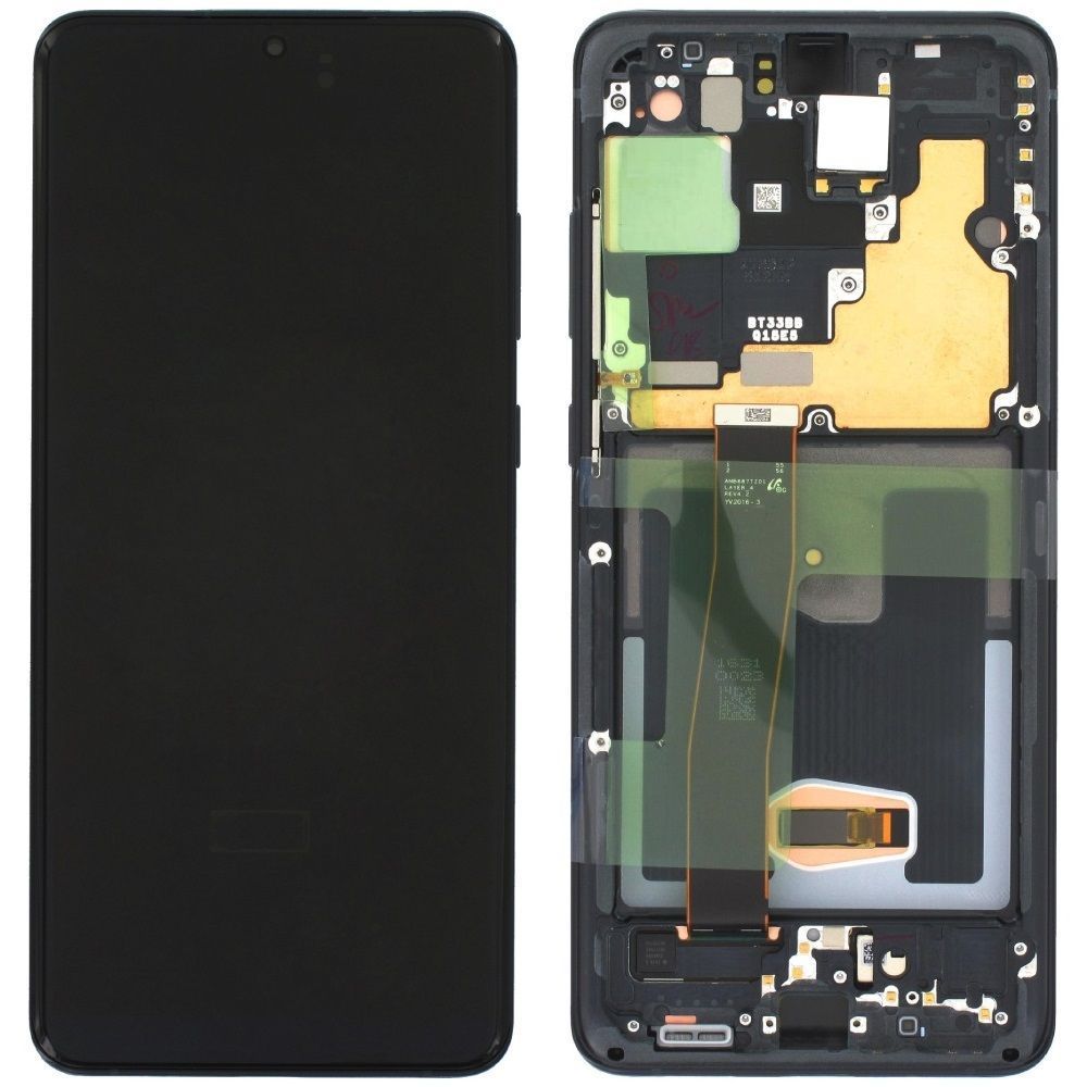 Дисплей для Samsung G988 Galaxy S20 Ultra с рамкой черный Cosmic Black OLED Хайкопия 33502 фото