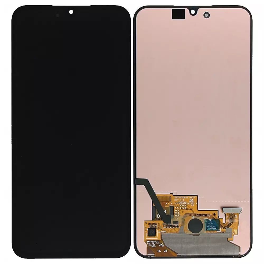 Дисплей для Samsung A346B Galaxy A34 чорний OLED з широкими рамками сенсора, Хайкопія 29357 фото