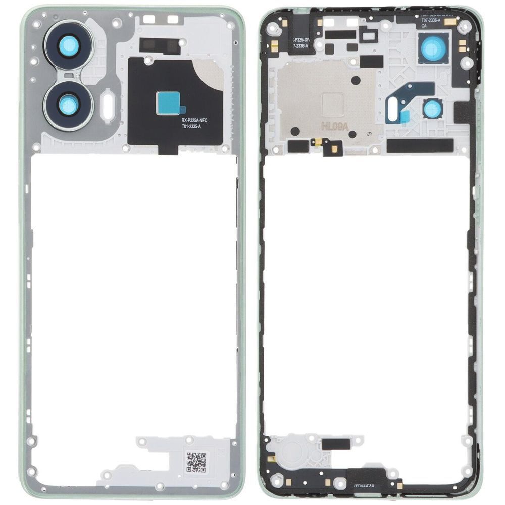 Рамка корпусу Motorola XT2423 Moto G24 зеленая, Ice Green со стеклом камеры 33602 фото