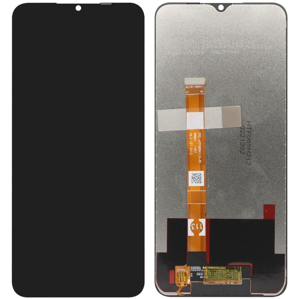 Дисплей для Realme C25 RMX3265, C25s RMX3195, Oppo A16, A16s, Oppo A54s, Narzo 50A RMX3430 чорний Оригінал Китай p/n: FPC-HTF065H113 30254 фото