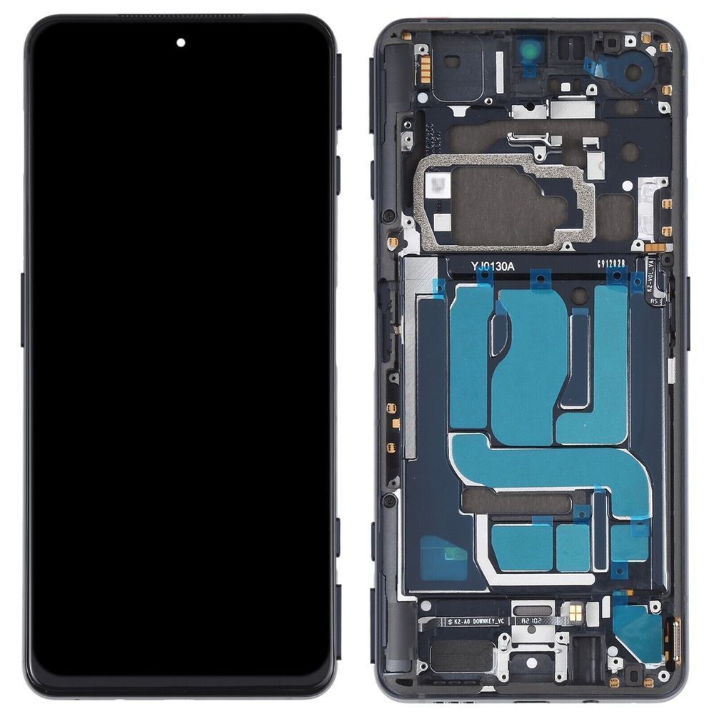 Дисплей для Xiaomi Black Shark 4, Shark 4 Pro, Shark 4S, Shark 4S Pro с рамкой черный, OLED (с узкой рамкой сенсора) 27543 фото