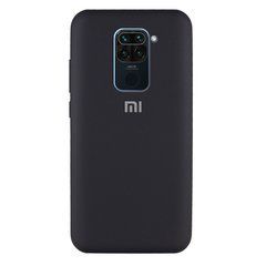 Чехол силиконовый Silicone Case для Xiaomi Redmi Note 9 Black 18194 фото