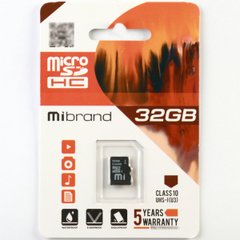 Карта пам'яті Mibrand microSDHC (UHS-1 U3) Mibrand 32Gb class 10 MICDHU3/32GB 29055 фото