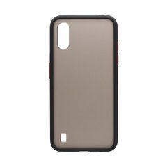 Чехол Shadow Matte Case Samsung A015F A01 (2020) черный с красными кнопками 18884 фото