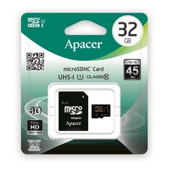 Карта памяти Apacer microSDHC UHS-I 32GB сlass10+SD (AP32GMCSH10U1-R) 11421 фото